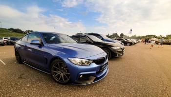 14 499 р. Сплиттер переднего бампера М-Perfomance  BMW 4 серия ( F32,  F36) (2013-2020) купе дорестайлинг, лифтбэк дорестайлинг, купе рестайлинг, лифтбэк рестайлинг (цвет: черный матовый)  с доставкой в г. Пермь. Увеличить фотографию 2