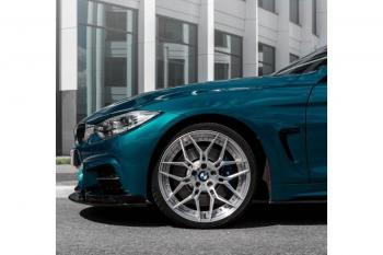 14 499 р. Сплиттер переднего бампера М-Perfomance  BMW 4 серия ( F32,  F36) (2013-2020) купе дорестайлинг, лифтбэк дорестайлинг, купе рестайлинг, лифтбэк рестайлинг (цвет: черный матовый)  с доставкой в г. Пермь. Увеличить фотографию 4