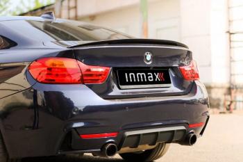 7 999 р. Лип спойлер М-Perfomance BMW 4 серия F32 купе дорестайлинг (2013-2017) (цвет: черный глянец)  с доставкой в г. Пермь. Увеличить фотографию 2