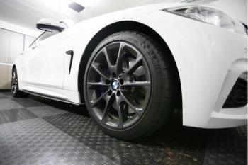 9 999 р. Пластиковые накладки под пороги М-Perfomance  BMW 4 серия  F32 (2013-2020) купе дорестайлинг, купе рестайлинг (цвет: черный матовый)  с доставкой в г. Пермь. Увеличить фотографию 3