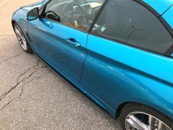 9 999 р. Пластиковые накладки под пороги М-Perfomance  BMW 4 серия  F32 (2013-2020) купе дорестайлинг, купе рестайлинг (цвет: черный матовый)  с доставкой в г. Пермь. Увеличить фотографию 7