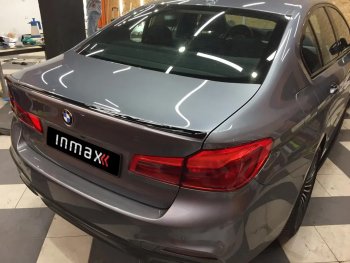 7 999 р. Спойлер багажника M-Performance BMW 5 серия G30 дорестайлинг, седан (2016-2020) (черный глянцевый)  с доставкой в г. Пермь. Увеличить фотографию 3