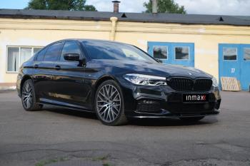 10 999 р. Пластиковые накладки под пороги M-порогов  BMW 5 серия  G30 (2016-2020) дорестайлинг, седан (черный глянец)  с доставкой в г. Пермь. Увеличить фотографию 12