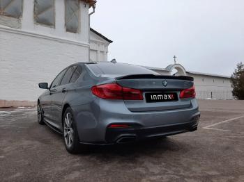 10 999 р. Пластиковые накладки под пороги M-порогов  BMW 5 серия  G30 (2016-2020) дорестайлинг, седан (черный глянец)  с доставкой в г. Пермь. Увеличить фотографию 13