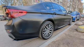 10 999 р. Пластиковые накладки под пороги M-порогов  BMW 5 серия  G30 (2016-2020) дорестайлинг, седан (черный глянец)  с доставкой в г. Пермь. Увеличить фотографию 16
