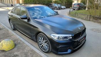10 999 р. Пластиковые накладки под пороги M-порогов  BMW 5 серия  G30 (2016-2020) дорестайлинг, седан (черный глянец)  с доставкой в г. Пермь. Увеличить фотографию 19