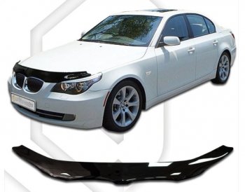 Дефлектор капота CA-Plastic BMW 5 серия ( E60,  E61) (2003-2010) седан дорестайлинг, универсал дорестайлинг, седан рестайлинг, универсал рестайлинг