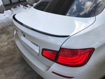 3 399 р. Лип спойлер PRO АВТОКРАТ BMW 5 серия F10 седан дорестайлинг (2009-2013) (Неокрашенный)  с доставкой в г. Пермь. Увеличить фотографию 3