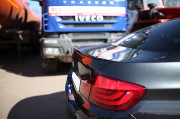 3 399 р. Лип спойлер PRO АВТОКРАТ BMW 5 серия F10 седан дорестайлинг (2009-2013) (Неокрашенный)  с доставкой в г. Пермь. Увеличить фотографию 5