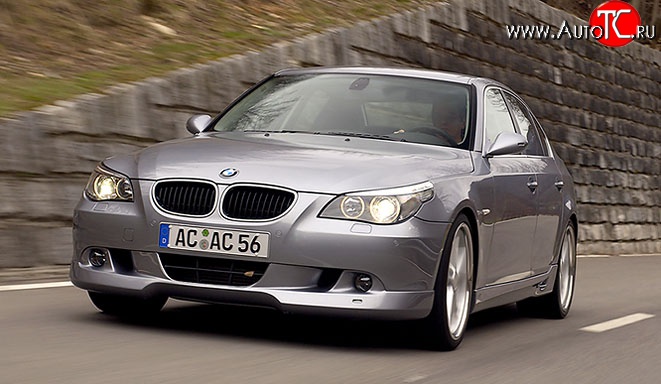4 999 р. Накладка AC Schnitzer на передний бампер BMW 5 серия E60 седан дорестайлинг (2003-2007)  с доставкой в г. Пермь