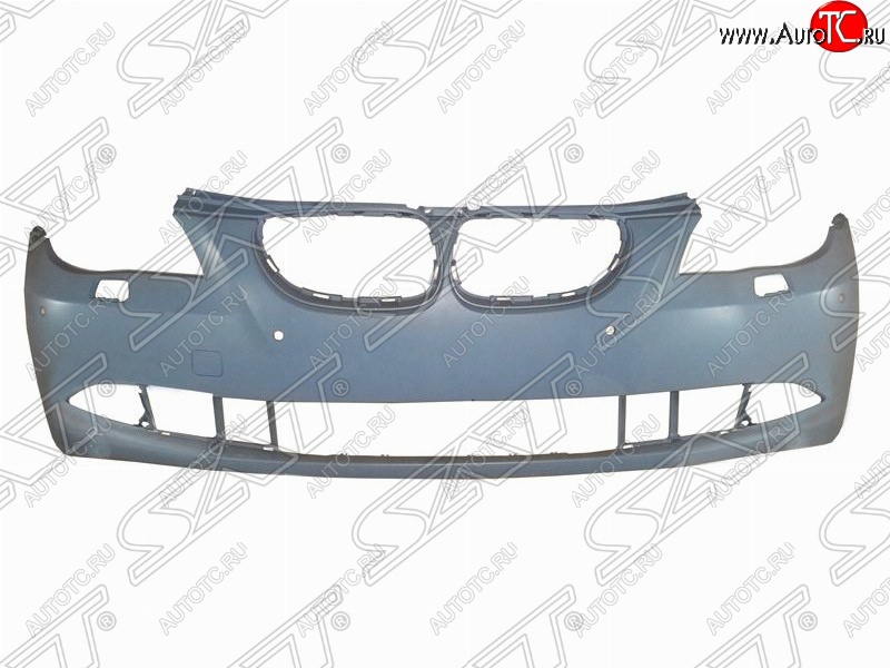 3 299 р. Передний бампер SAT (с отв. под омыватели и сонары, пр-во Тайвань) BMW 5 серия E60 седан дорестайлинг (2003-2007) (Неокрашенный)  с доставкой в г. Пермь