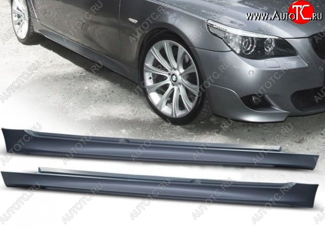 17 449 р. Пороги накладки E61 (Sedan) M-pakiet BMW 5 серия E60 седан дорестайлинг (2003-2007) (Неокрашенные)  с доставкой в г. Пермь