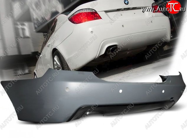 36 949 р. Задний бампер (E60) M-pakiet BMW 5 серия E60 седан дорестайлинг (2003-2007) (Неокрашенный)  с доставкой в г. Пермь