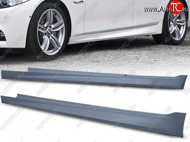 16 149 р. Пороги накладки M5 Style BMW 5 серия F10 рестайлинг, седан (2013-2017) (Неокрашенные)  с доставкой в г. Пермь