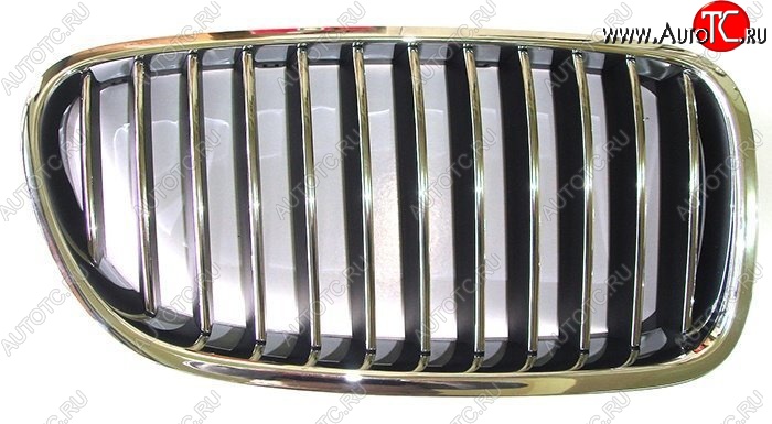 1 799 р. Правая решетка радиатора SAT (хром) BMW 5 серия F11 дорестайлинг, универсал (2009-2013) (Неокрашенная)  с доставкой в г. Пермь