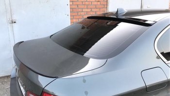 3 499 р. Спойлер на стекло Autostl BMW 5 серия F10 седан дорестайлинг (2009-2013) (Неокрашенный)  с доставкой в г. Пермь. Увеличить фотографию 2