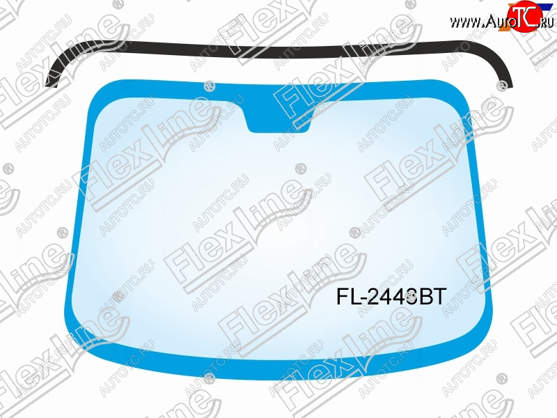 729 р. Молдинг лобового стекла FlexLine BMW 5 серия E60 седан дорестайлинг (2003-2007)  с доставкой в г. Пермь
