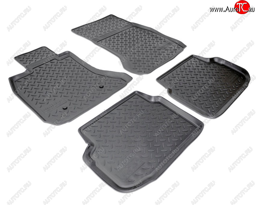 3 199 р. Комплект ковриков в салон Norplast Unidec BMW 7 серия F01-F04 седан (2008-2015) (Цвет: черный)  с доставкой в г. Пермь
