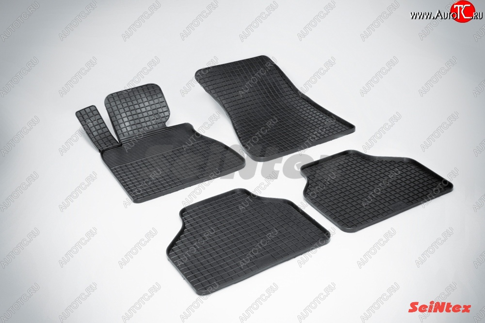 3 479 р. Износостойкие резиновые коврики в салон Сетка Seintex  BMW 7 серия  E65,E66, E67, E68 (2001-2005) дорестайлинг, седан  с доставкой в г. Пермь