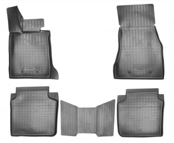 Комплект ковриков в салон Norplast Unidec (Long) BMW 7 серия ( G11-G12,  G11,G12) (2015-2022) дорестайлинг,седан, седан рестайлинг (Цвет: черный)