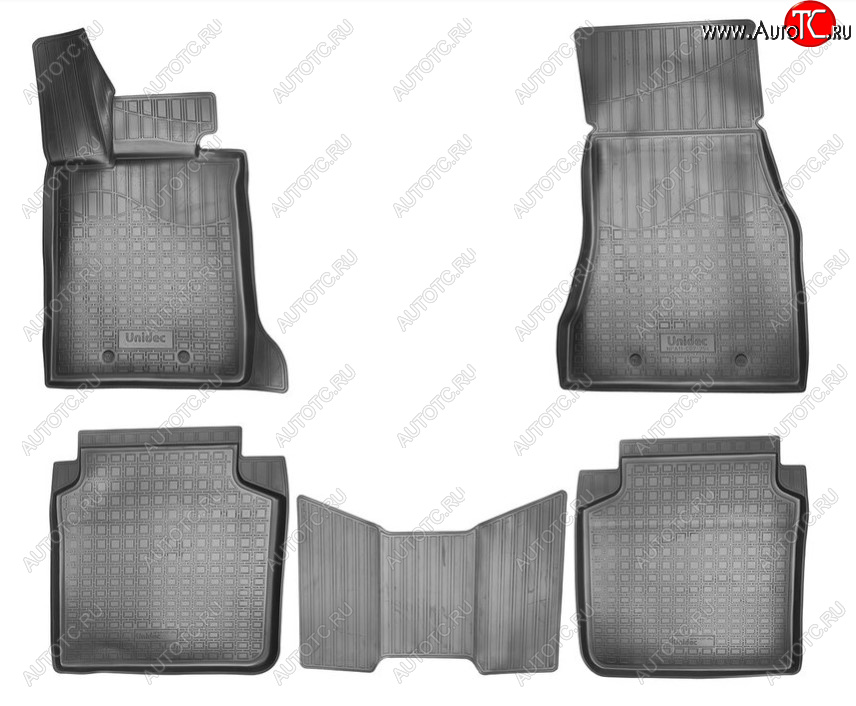 3 199 р. Комплект ковриков в салон Norplast Unidec (Long)  BMW 7 серия ( G11-G12,  G11,G12) (2015-2022) дорестайлинг,седан, седан рестайлинг (Цвет: черный)  с доставкой в г. Пермь