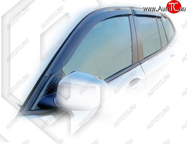 2 099 р. Дефлектора окон CA-Plastic BMW X3 G01 дорестайлинг (2017-2021) (Classic полупрозрачный, Без хром.молдинга)  с доставкой в г. Пермь