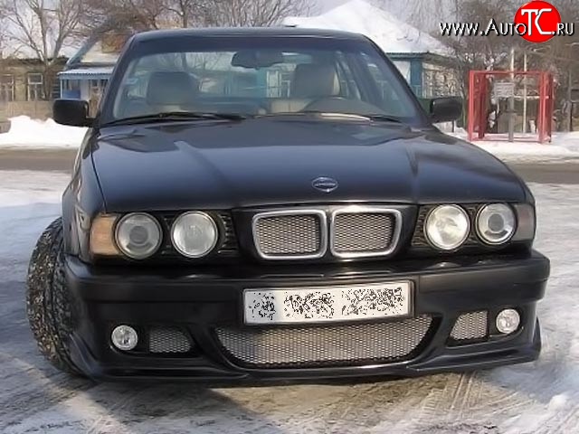 6 899 р. Передний бампер RIEGER BMW 5 серия E34 седан дорестайлинг (1988-1994) (Неокрашенный)  с доставкой в г. Пермь