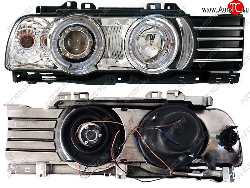 13 399 р. Правая передняя фара SAT (цельная с габаритом) BMW 5 серия E34 седан дорестайлинг (1988-1994)  с доставкой в г. Пермь