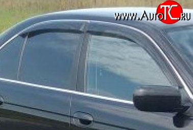 999 р. Комплект дефлекторов окон (ветровиков) 4 шт. Touring Russtal BMW 3 серия E36 седан (1990-2000)  с доставкой в г. Пермь