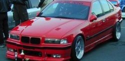 849 р. Реснички на фары Sport BMW 3 серия E36 седан (1990-2000) (Неокрашенные)  с доставкой в г. Пермь. Увеличить фотографию 2