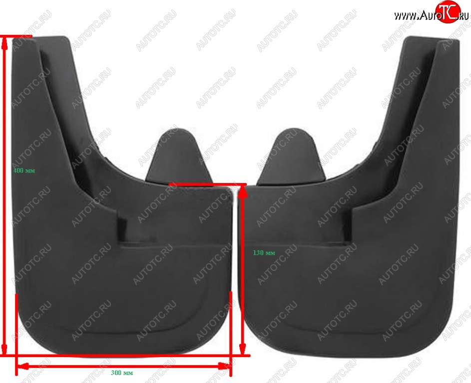 749 р. Универсальные передние брызговики (широкие) ПТП64 Uni4  Renault Duster HS дорестайлинг (2010-2015)  с доставкой в г. Пермь