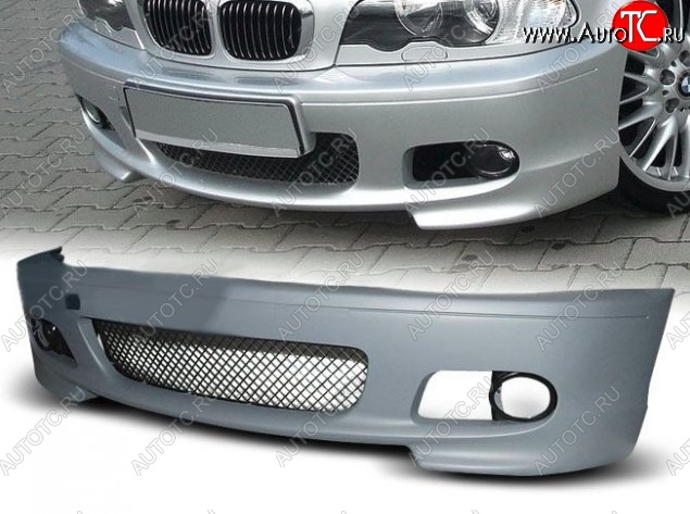24 249 р. Передний бампер (Coupe) CT BMW 3 серия E46 седан дорестайлинг (1998-2001) (Неокрашенный)  с доставкой в г. Пермь