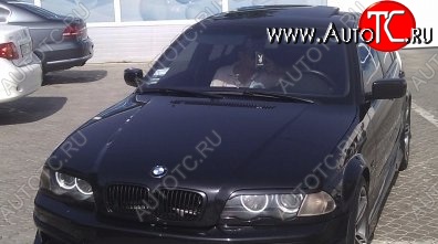 1 649 р. Реснички на фары M3-Style BMW 3 серия E46 седан дорестайлинг (1998-2001) (Неокрашенные)  с доставкой в г. Пермь