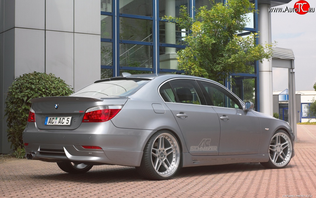 4 999 р. Накладка AC Schnitzer на задний бампер BMW 5 серия E60 седан дорестайлинг (2003-2007)  с доставкой в г. Пермь