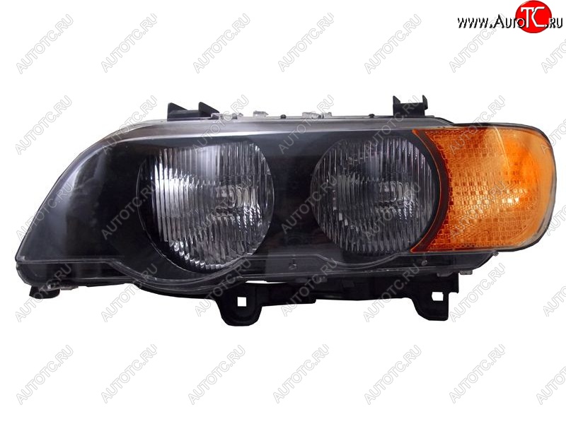 37 649 р. Левая фара SAT (желтый поворот) BMW X5 E53 дорестайлинг (1999-2003)  с доставкой в г. Пермь