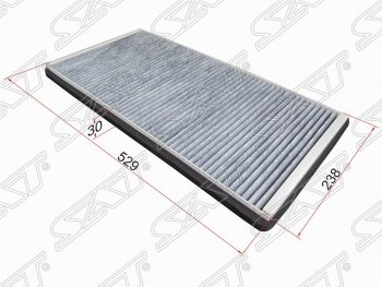Фильтр салонный SAT (угольный, 529х238х30 mm) BMW X5  E53 (1999-2006), Land Rover Range Rover  3 L322 (2002-2012)
