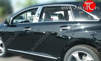 41 799 р. Накладки на стойки дверей СТ BMW X5 E70 рестайлинг (2010-2013) (Неокрашенные)  с доставкой в г. Пермь