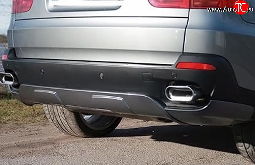 4 999 р. Накладка на задний бампер Sport Package BMW X5 E70 дорестайлинг (2006-2010)  с доставкой в г. Пермь