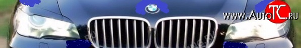 1 829 р. Реснички на фары Drive BMW X5 E70 рестайлинг (2010-2013) (Неокрашенные)  с доставкой в г. Пермь