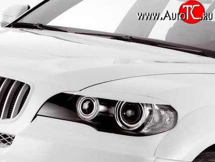 979 р. Реснички на фары M-VRS BMW X5 E70 рестайлинг (2010-2013) (Неокрашенные)  с доставкой в г. Пермь