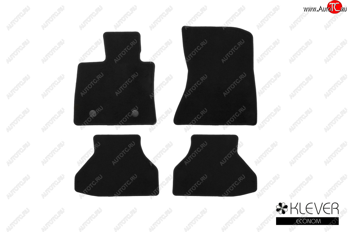 4 849 р. Текстильные коврики салона Klever Econom BMW X5 E70 дорестайлинг (2006-2010) (Черные)  с доставкой в г. Пермь