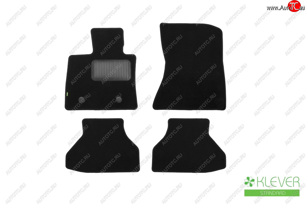 4 899 р. Текстильные коврики салона Klever Standart BMW X5 E70 дорестайлинг (2006-2010) (Черные)  с доставкой в г. Пермь