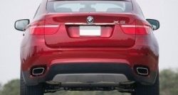 3 149 р. Накладка на крышку багажника СТ BMW X6 E71 дорестайлинг (2008-2012)  с доставкой в г. Пермь. Увеличить фотографию 2