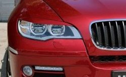 Реснички на фары (рестайлинг) Tuning-Sport v2 (для Led оптики) BMW X6  E71 (2008-2012) дорестайлинг