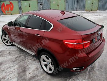 4 649 р. Лип спойлер Tuning-Sport BMW X6 E71 дорестайлинг (2008-2012) (Неокрашенный)  с доставкой в г. Пермь. Увеличить фотографию 2