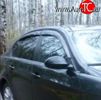 999 р. Комплект дефлекторов окон (ветровиков) 4 шт. (седан) Russtal BMW 3 серия E90 седан дорестайлинг (2004-2008)  с доставкой в г. Пермь
