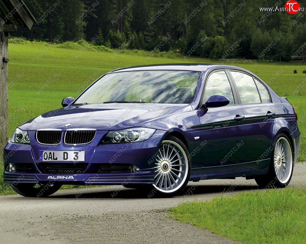 16 599 р. Накладка на передний бампер Alpina BMW 3 серия E90 седан дорестайлинг (2004-2008)  с доставкой в г. Пермь
