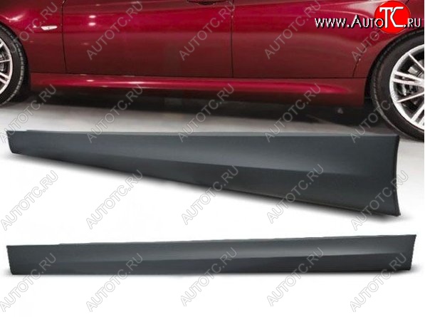 16 399 р. Пороги накладки (дорестайл) M-pakiet BMW 3 серия E90 седан дорестайлинг (2004-2008) (Неокрашенные)  с доставкой в г. Пермь