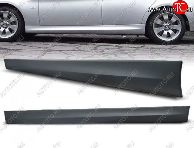 16 399 р. Пороги накладки (рестайл) M-pakiet BMW 3 серия E90 седан дорестайлинг (2004-2008) (Неокрашенные)  с доставкой в г. Пермь