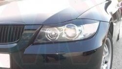 739 р. Реснички на фары ABS BMW 3 серия E90 седан дорестайлинг (2004-2008)  с доставкой в г. Пермь. Увеличить фотографию 2